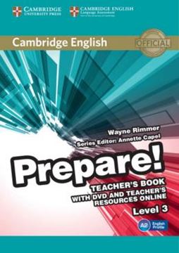 Imagem de CAMBRIDGE ENGLISH PREPARE! 3 TEACHER´S BOOK WITH DVD - 1ST ED
