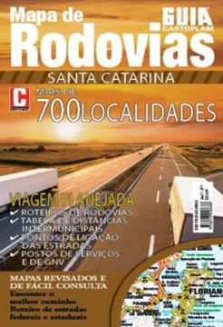 Imagem de GUIA CARTOPLAM - MAPA DE RODOVIAS - SANTA CATARINA