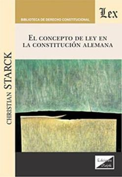 Imagem de EL CONCEPTO DE LEY EN LA CONSTITUCION ALEMANA